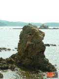 natural boulder climber