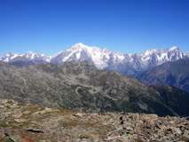 Monte Bianco dal Col de la Crosatie - Valgrisenche