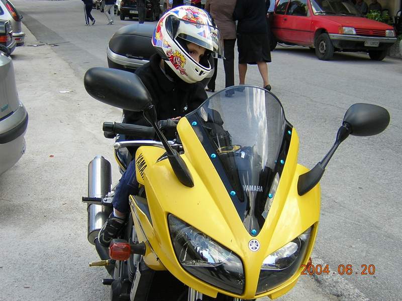 L'altra passione: la moto (con il grande)
