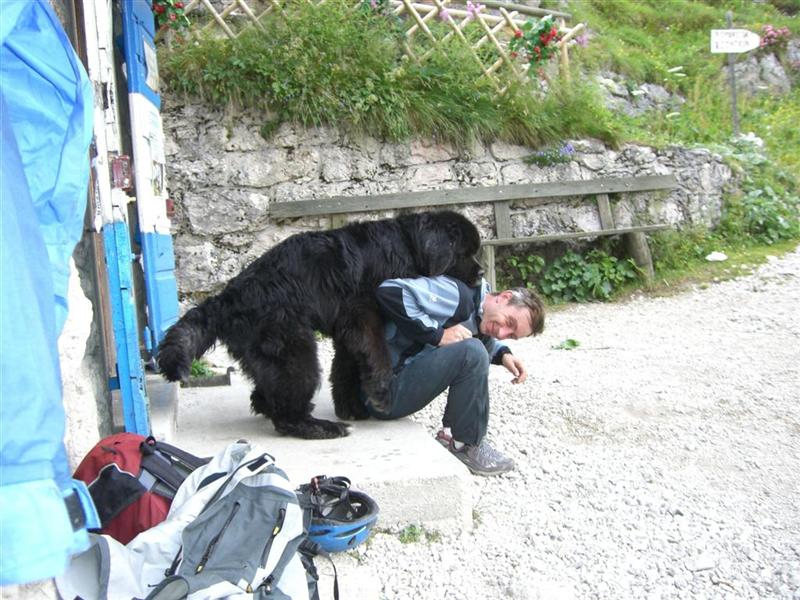accoglienza al rifugio falier