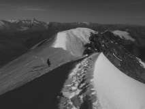 sul pendio che precede la cima