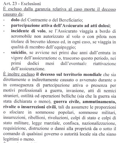 tcm esclusioni